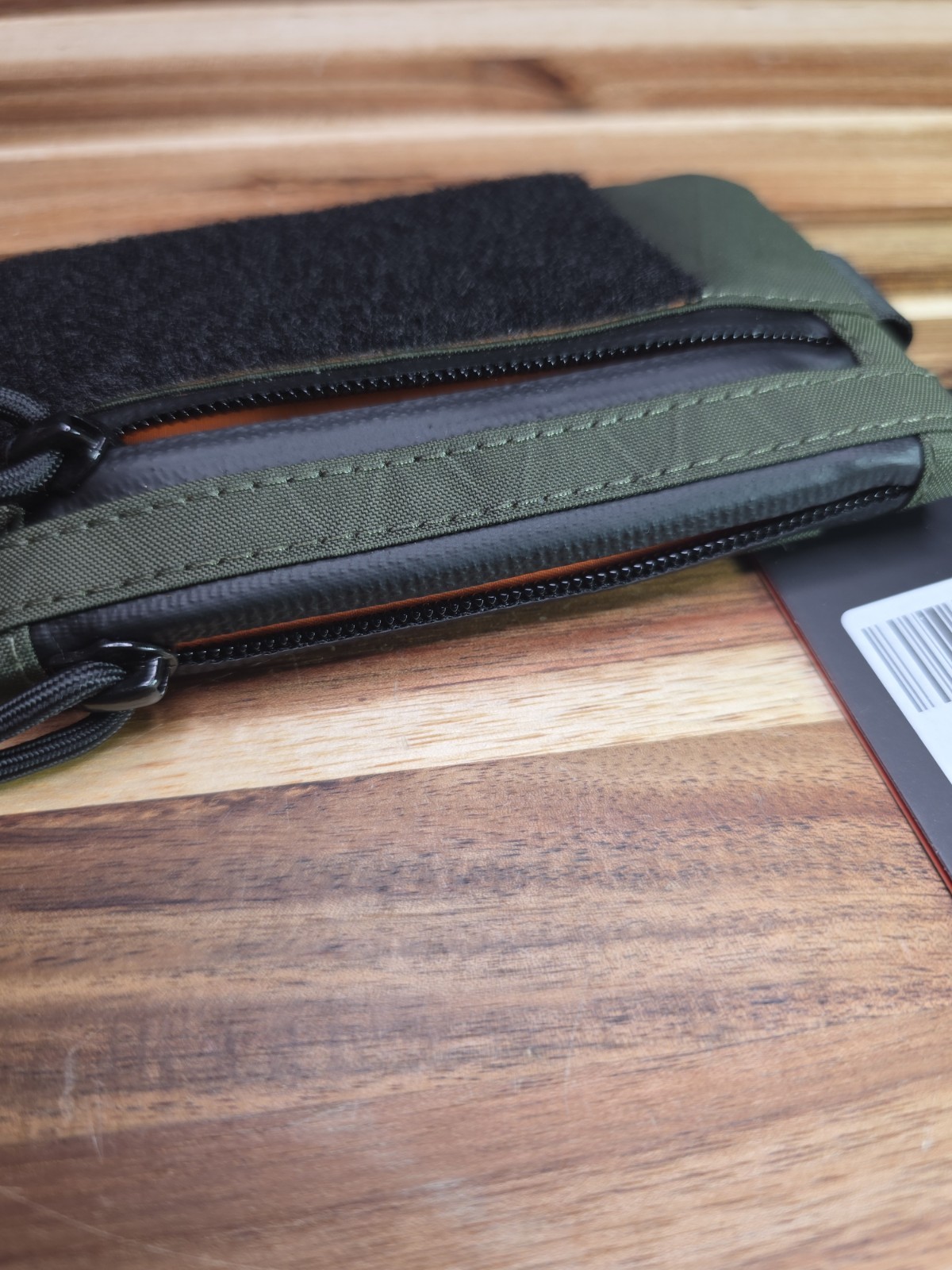 Alpaka Zip Pouch Pro Card Holder – Hook & Loop Green | X-Pac VX21