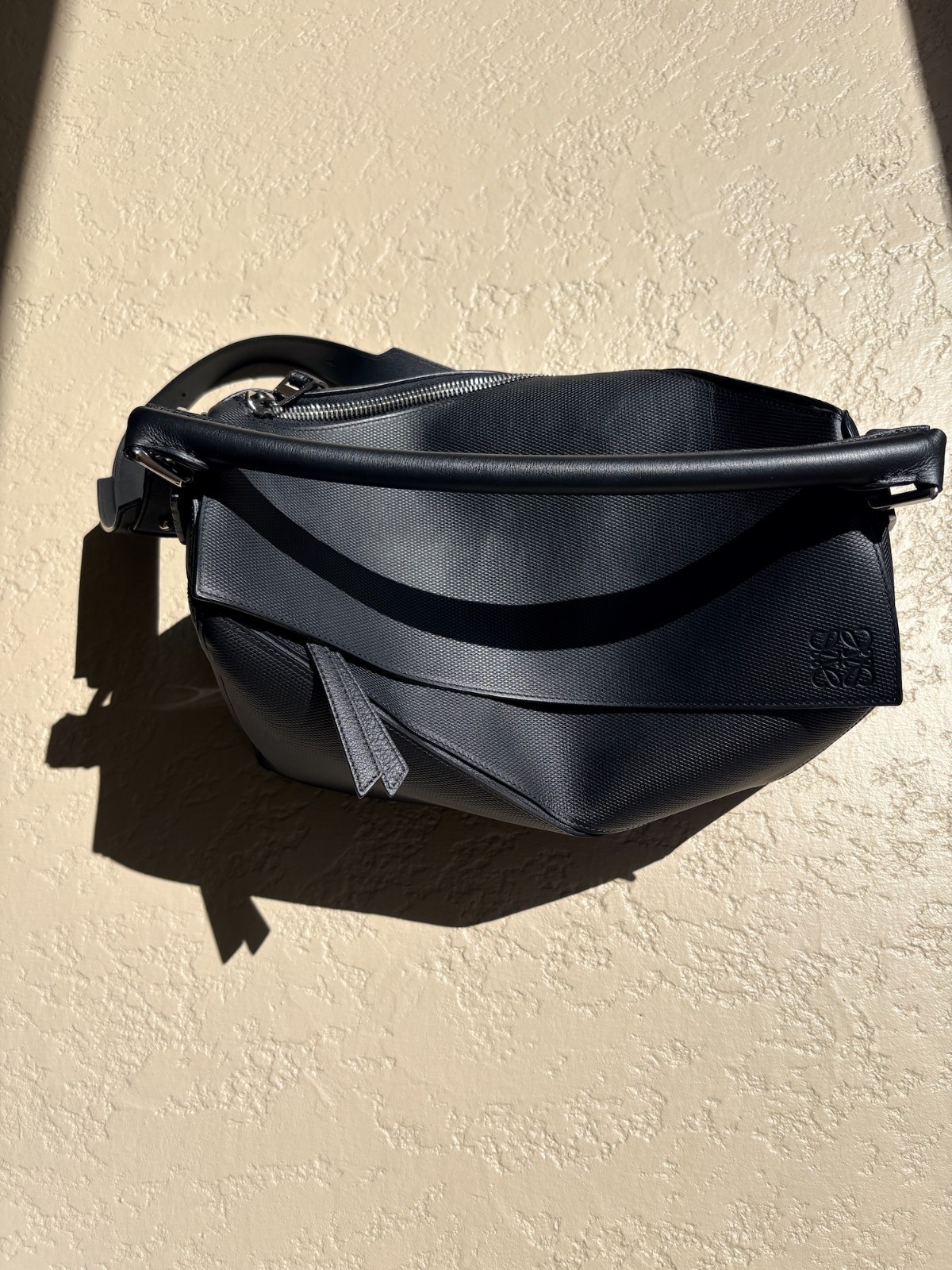Loewe Puzzle Large Men’s Black leather bag