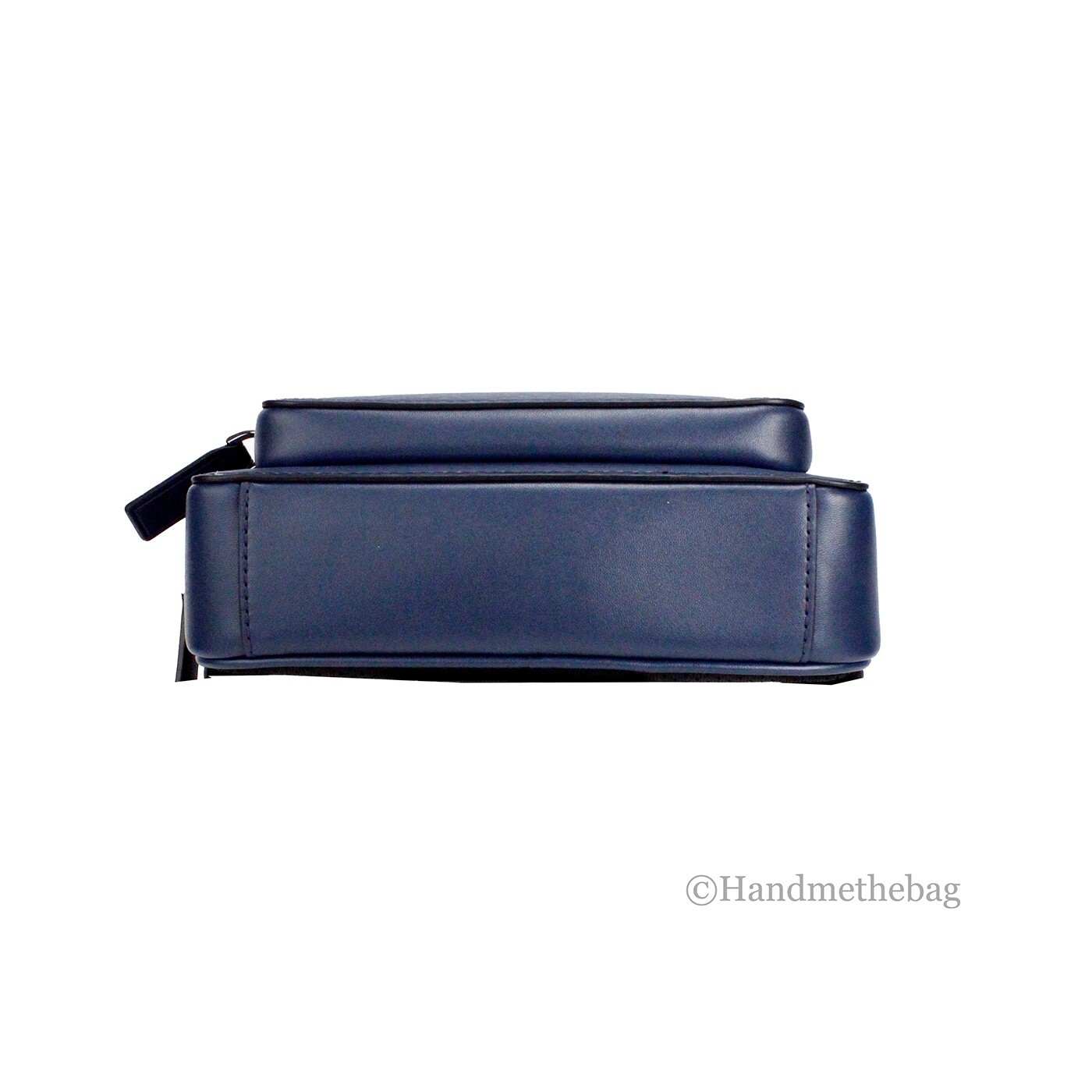 Michael Kors Cooper Small Navy Blue Smooth Leather Double Zip Belt Bag