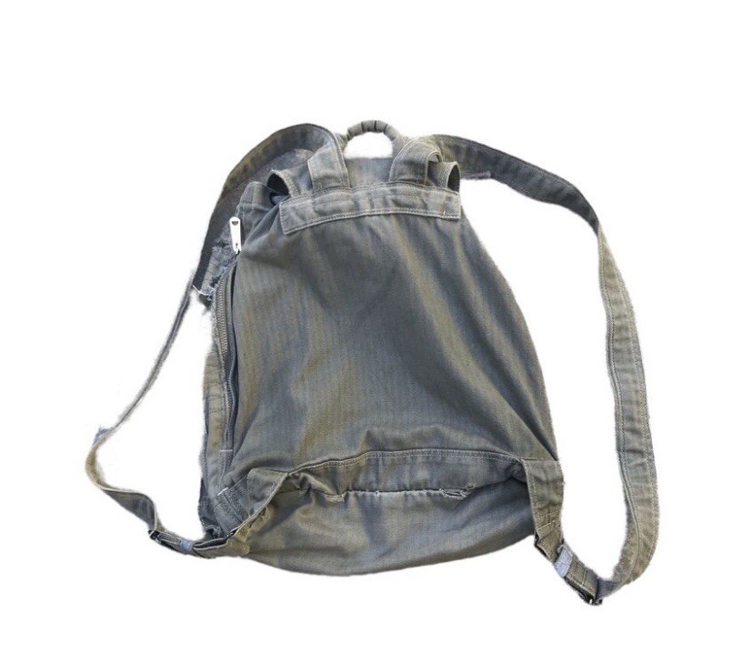 Vintage Porter Yoshida & Co Distressed Denim Drawstring Rucksack Backpack