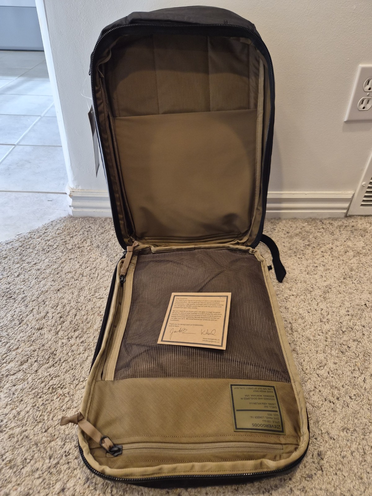 Evergoods CPL16 – Xpac Black. Waterproof, Perfect EDC/Office Backpack
