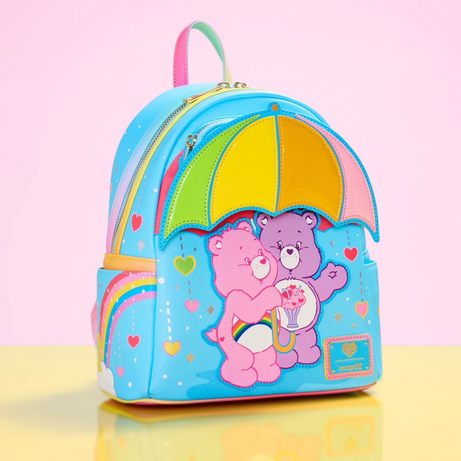 Care Bears Umbrella Rainbow Mini Backpack By Loungefly Multi-Color