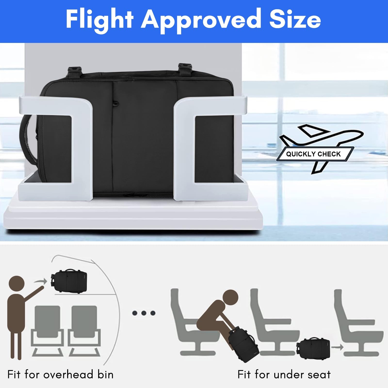 Mochila De Transporte Grande Aprobada Por Aerolíneas Para Viajes Hombres Laptop