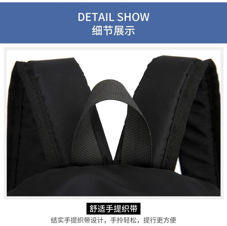Mini Men’s Backpack Fashion Small Black Shoulder School Bag for Man Canvas