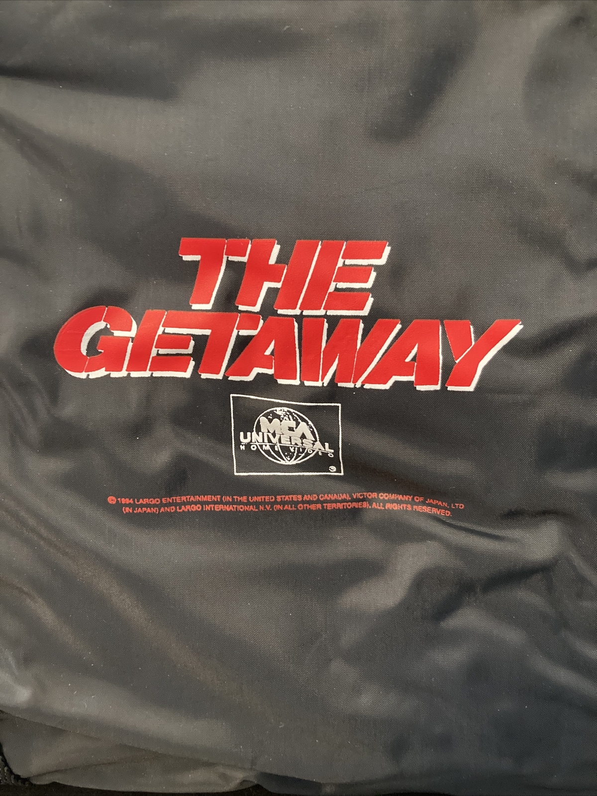 Vintage 1994 The Getaway Movie Promo Gym Duffle Bag MCA Universal Home Video NEW