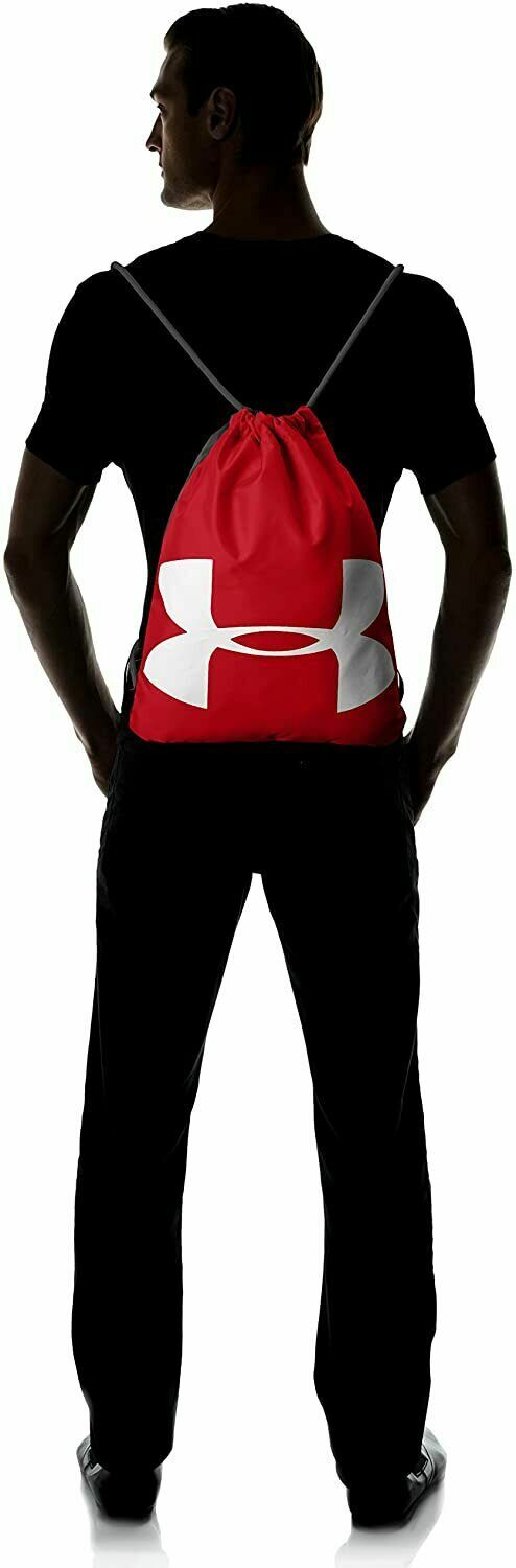 Under Armour Adult Ozsee Sackpack , Red / White , One Size Fits all