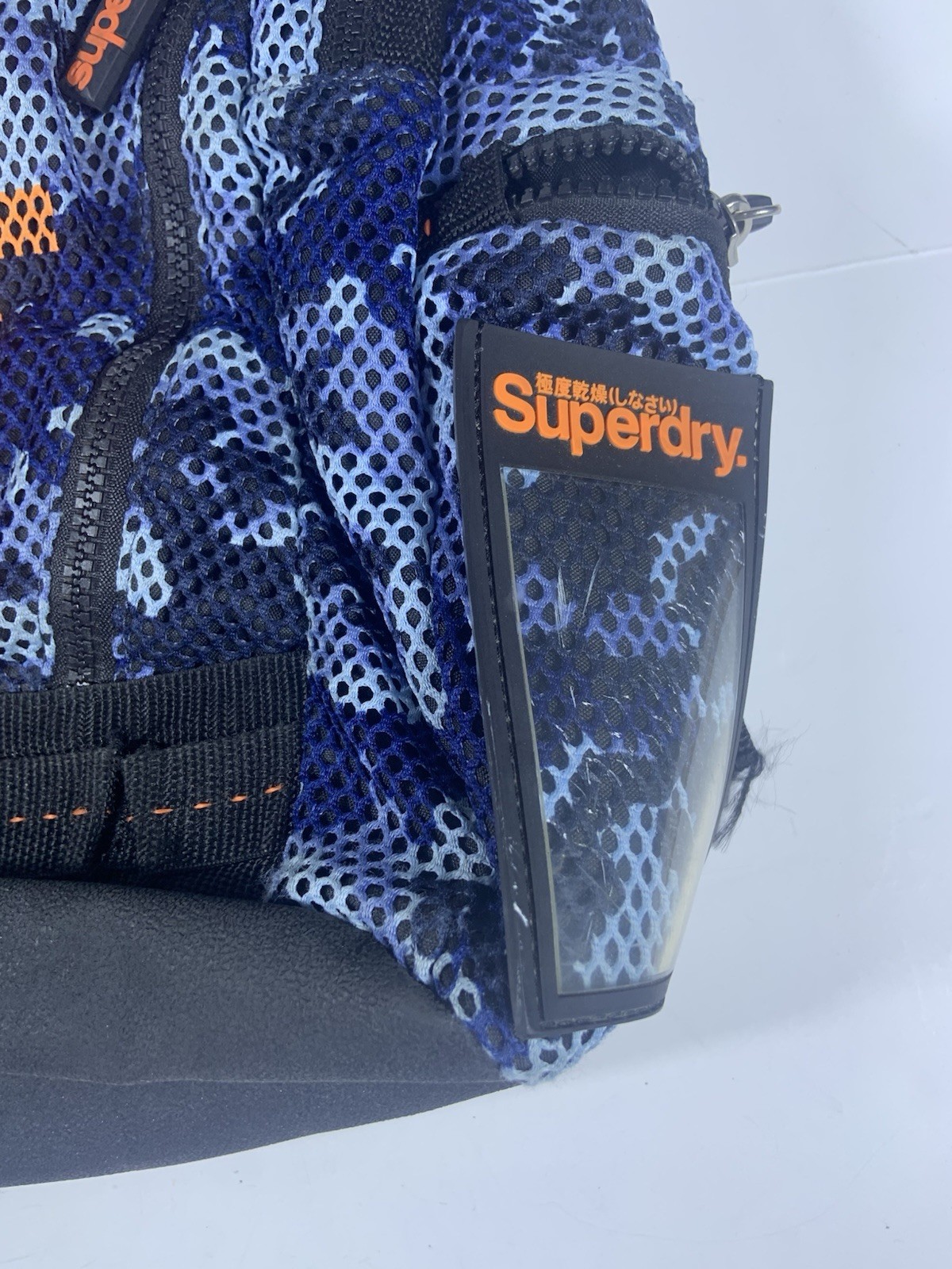 Superdry Camo Mesh Backpack Men’s Blue And Orange Laptop Bag