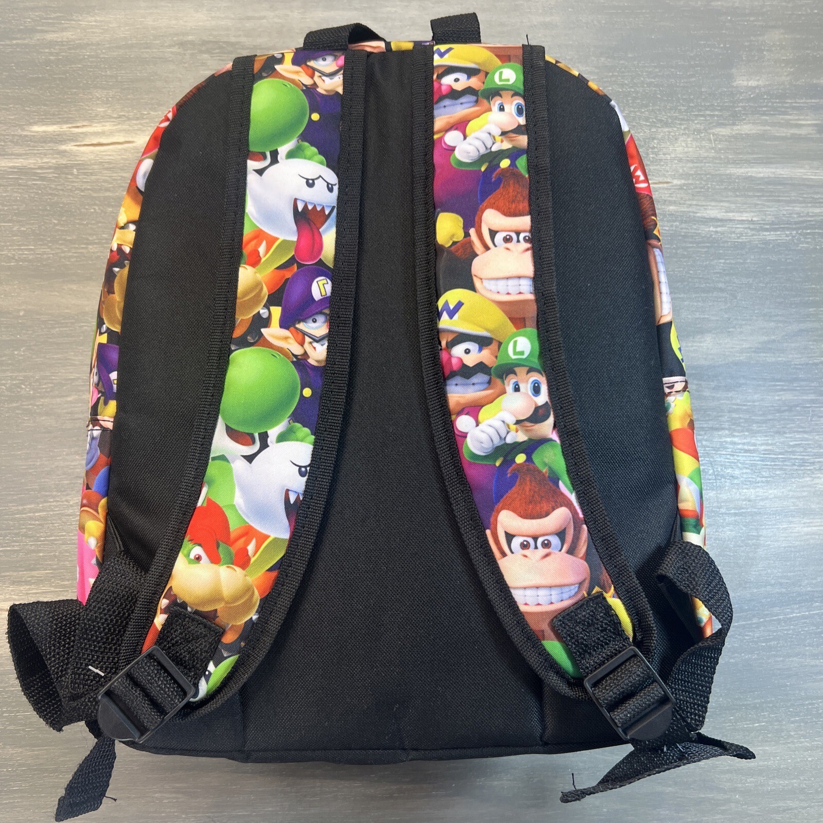 Super Mario Bros All Over Backpack Bag 16″ x 12″ Nintendo