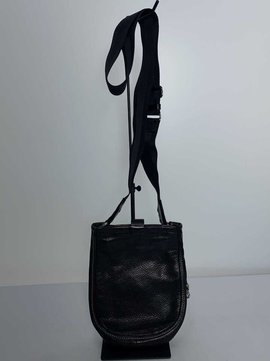 PORTER Shoulder Bag Leather BLK Solid