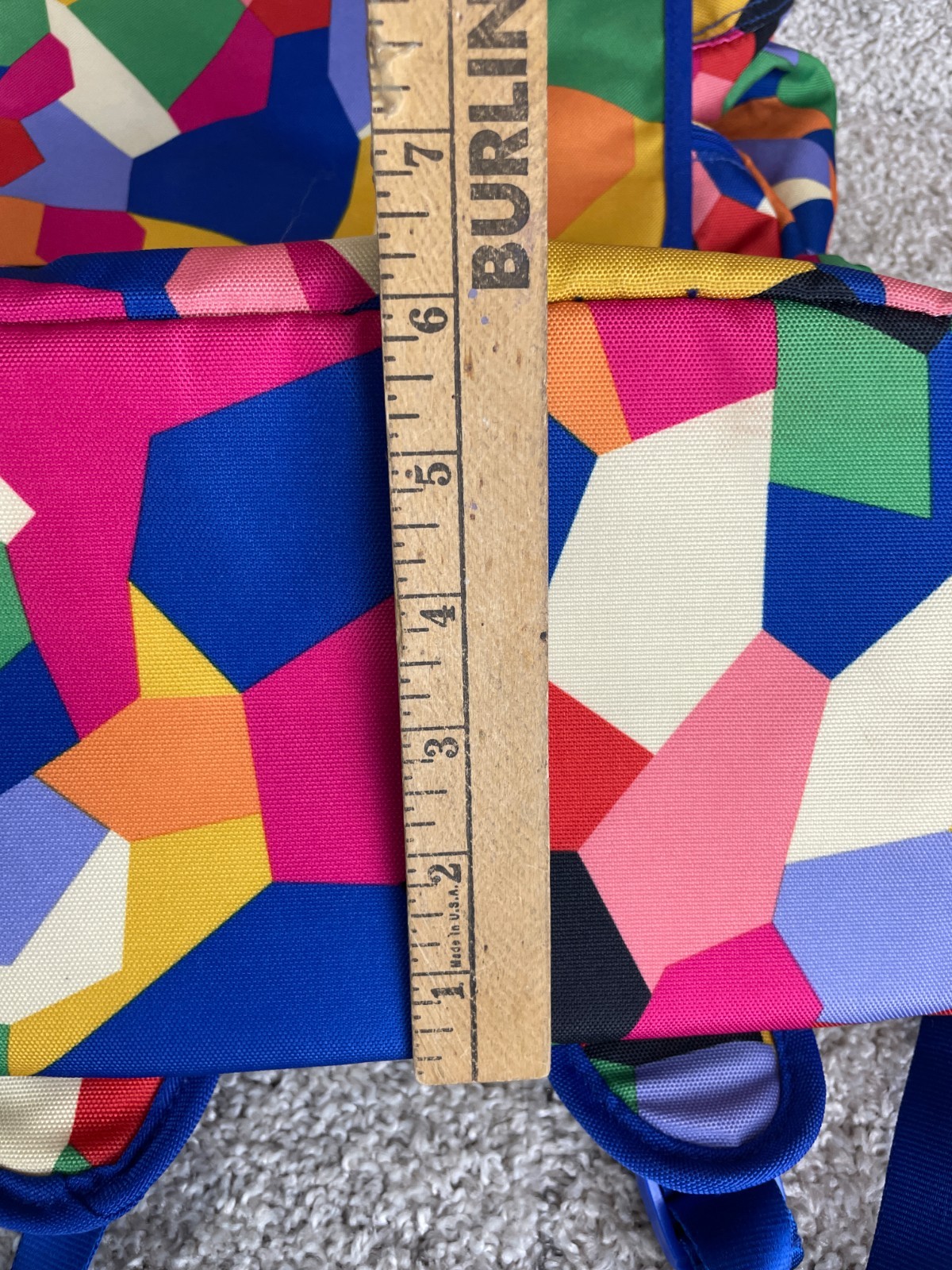 Vera Bradley Backpack Men Lighten Up Drawstring Geometric Multicolor
