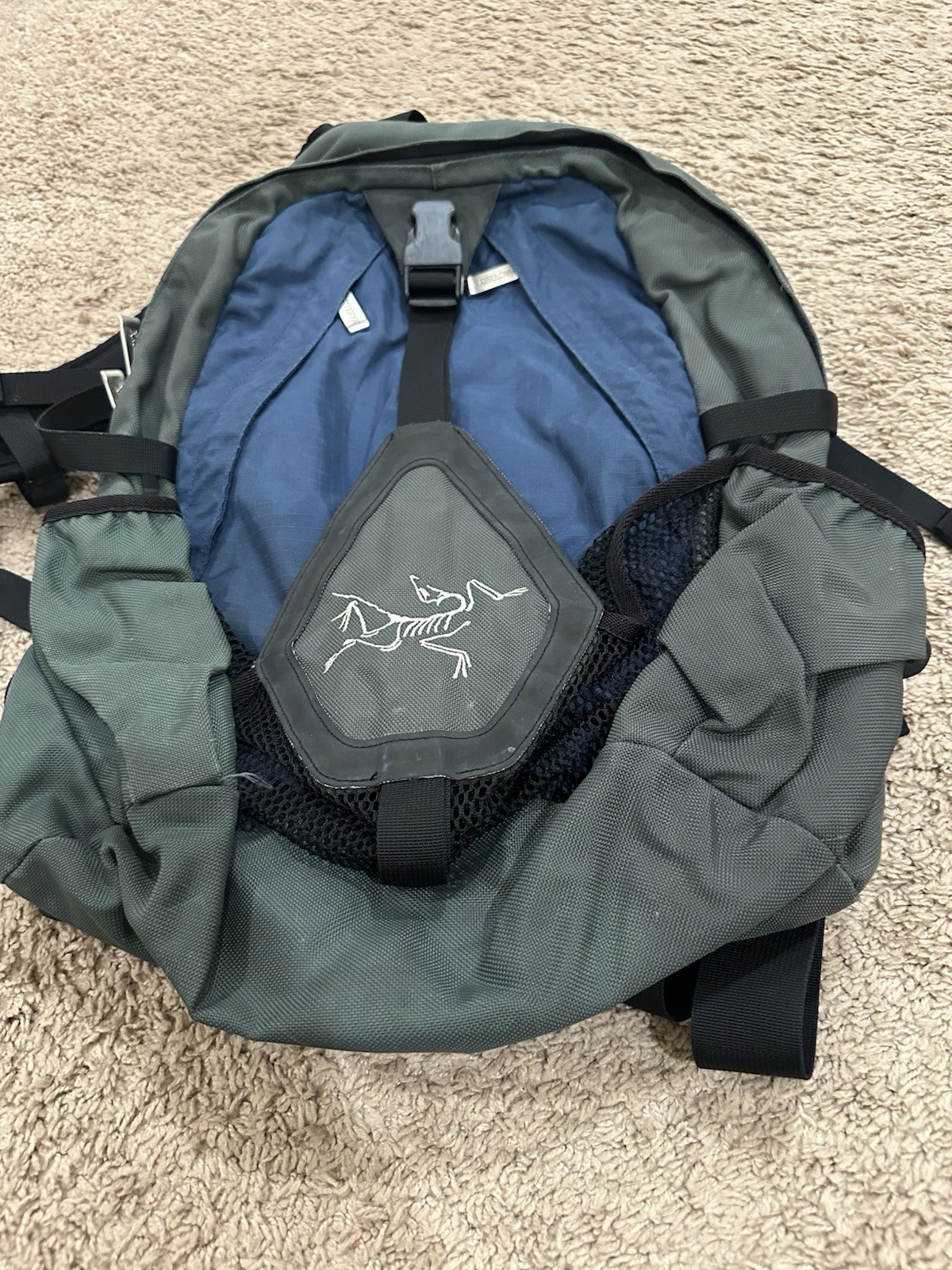 Vintage 90s Arc’teryx Rucksack Backpack Grey And Blue