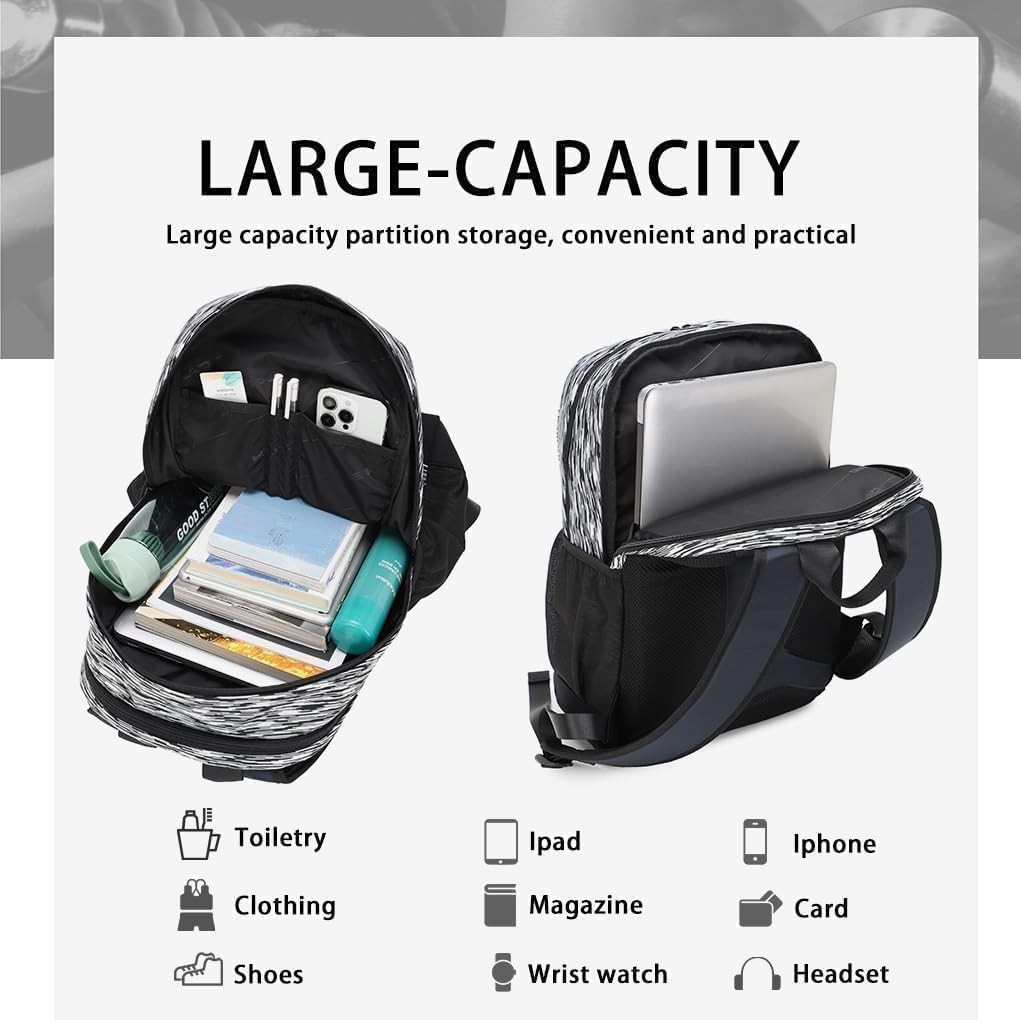 Lightweight Sport Backpack for Men & Women, Causal Backpacks with 10 Pockets …