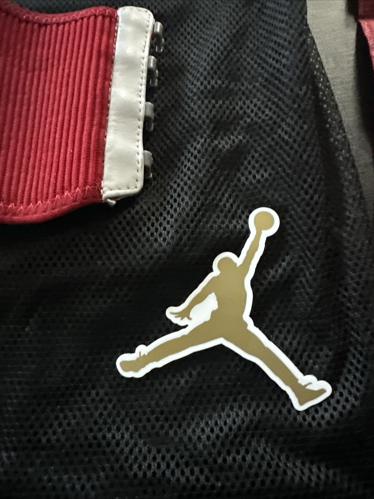 Jordan Drawstring Shoe Bag Shoe Carry Black Mesh 2004 Vintage Stickers Lot