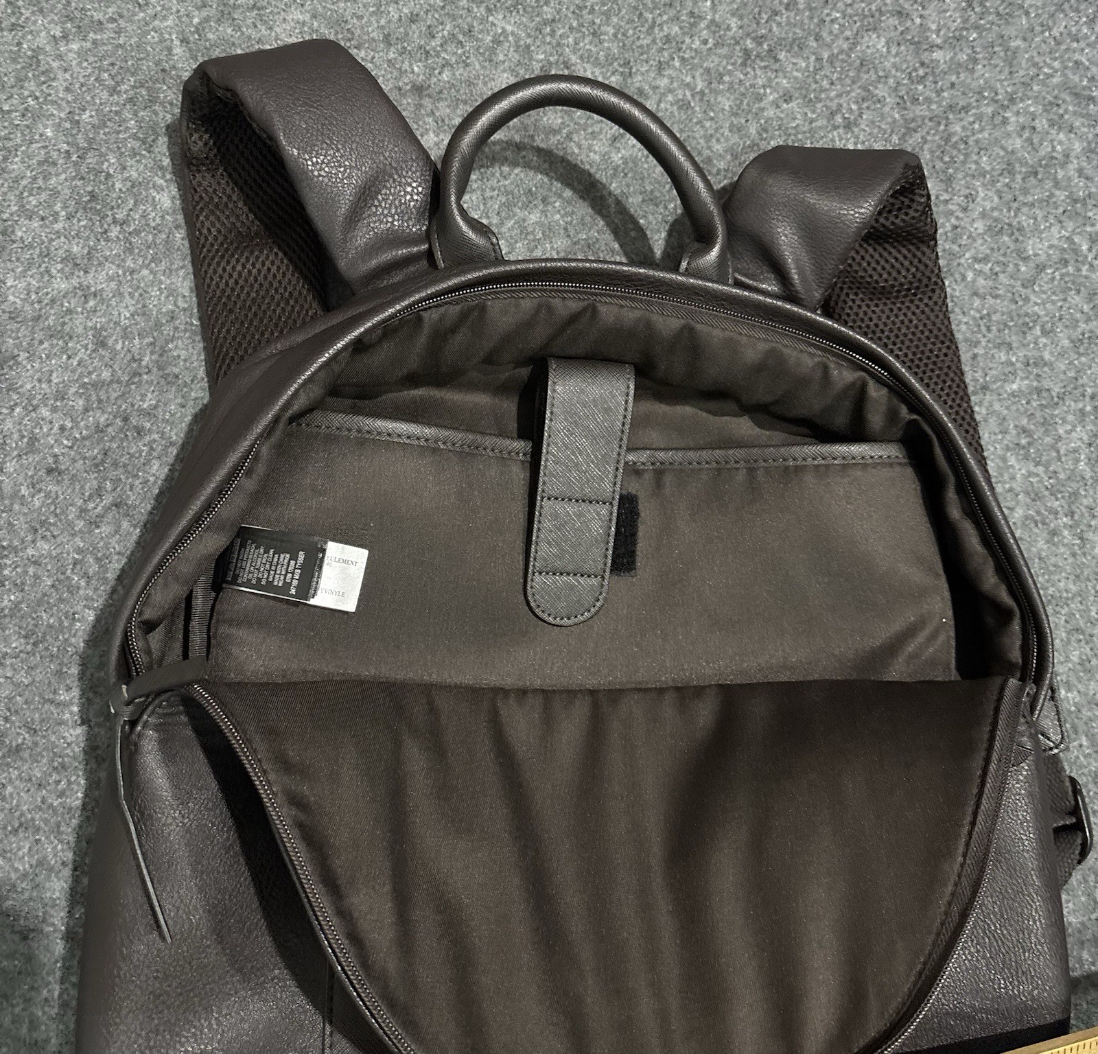Ted Baker Backpack Esentle Stripe-Design Faux-Leather Backpack