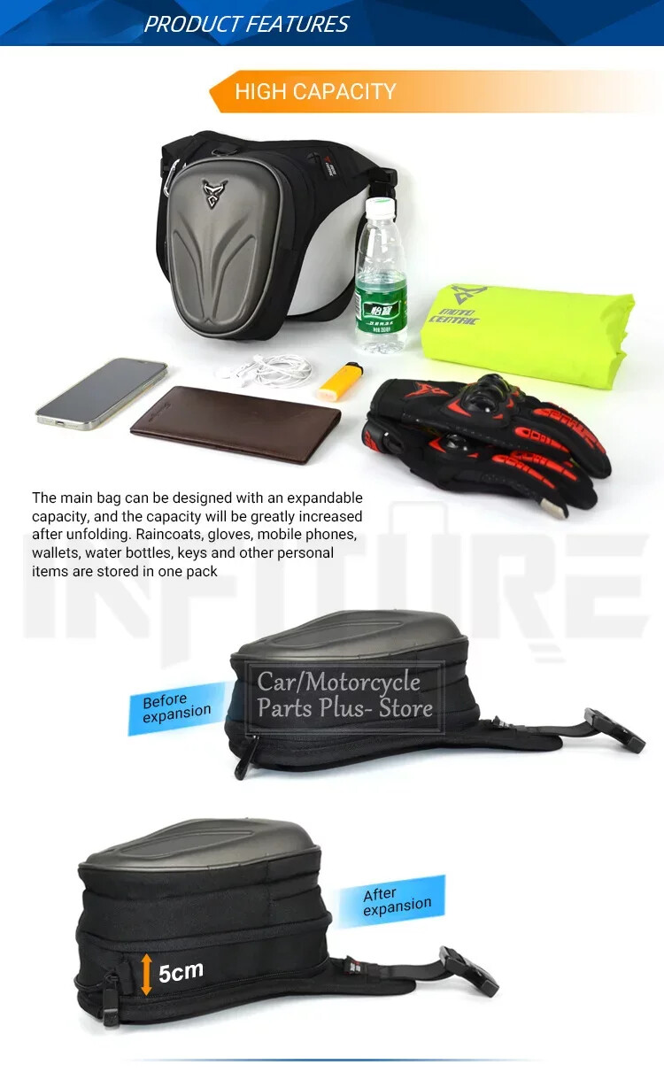 Motorcycle Drop Leg bag Waterproof Outdoor Waist Belt Hip Bum Bag Fanny Pack