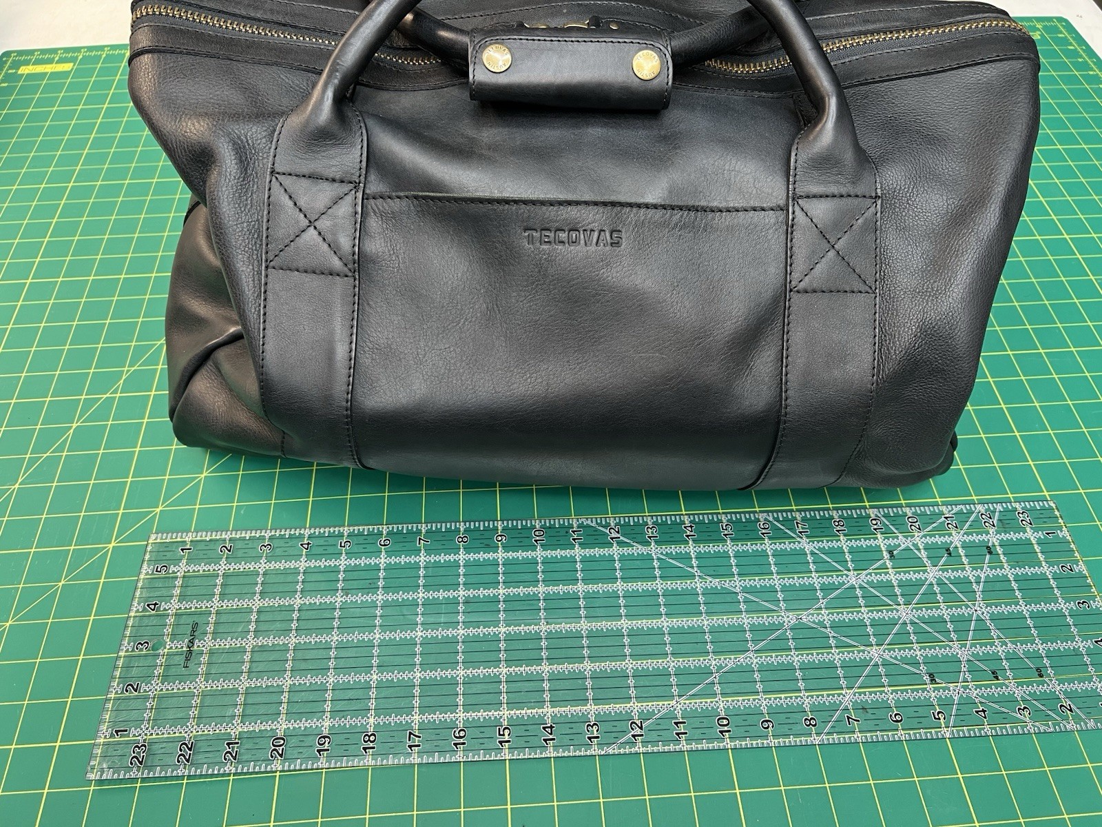Tecovas Leather Weekender Duffle Bag Large Midnight Black Carry On Travel