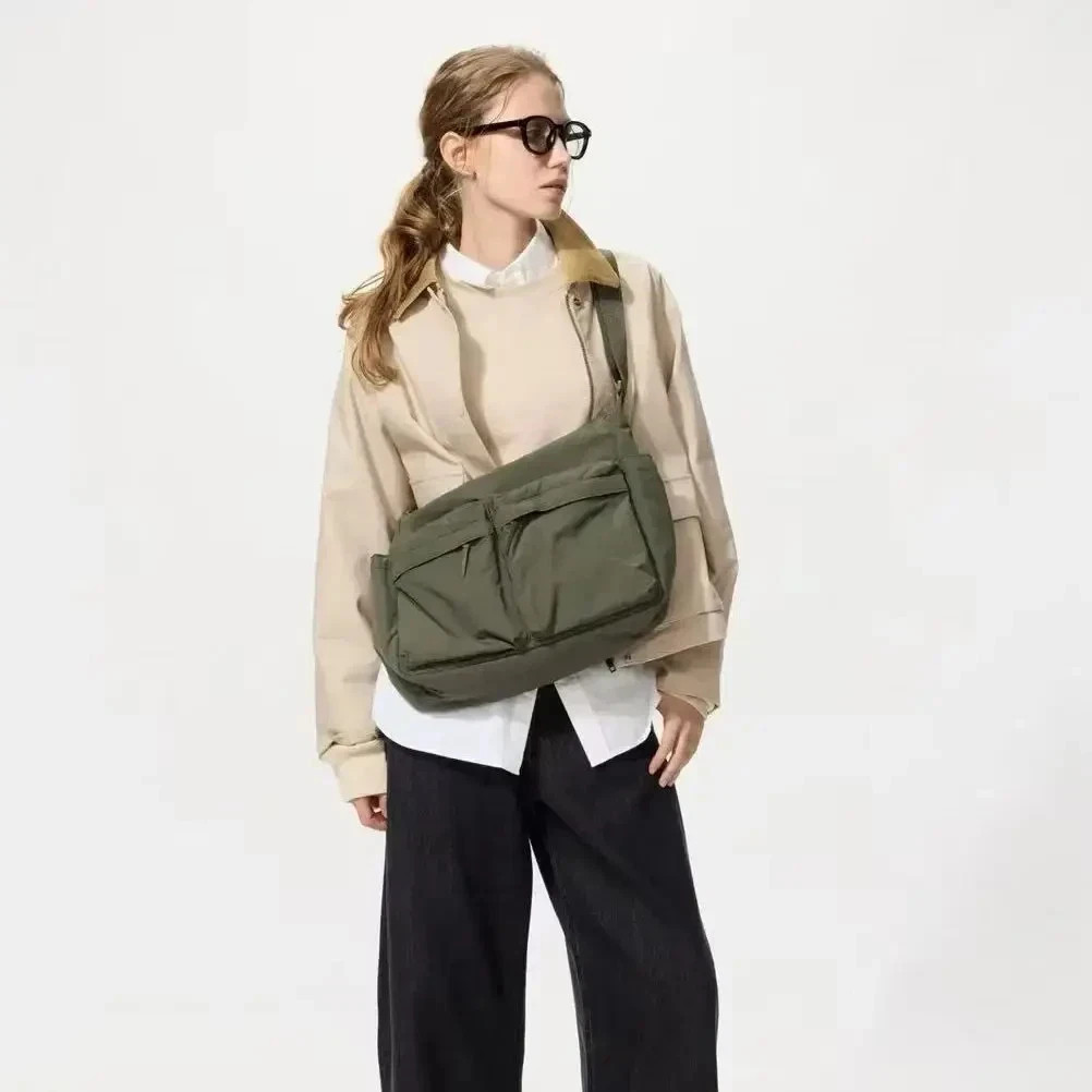 Casual Multi-pocket Messenger Bag Men Women Shoulder Bag Travel Sport Bag