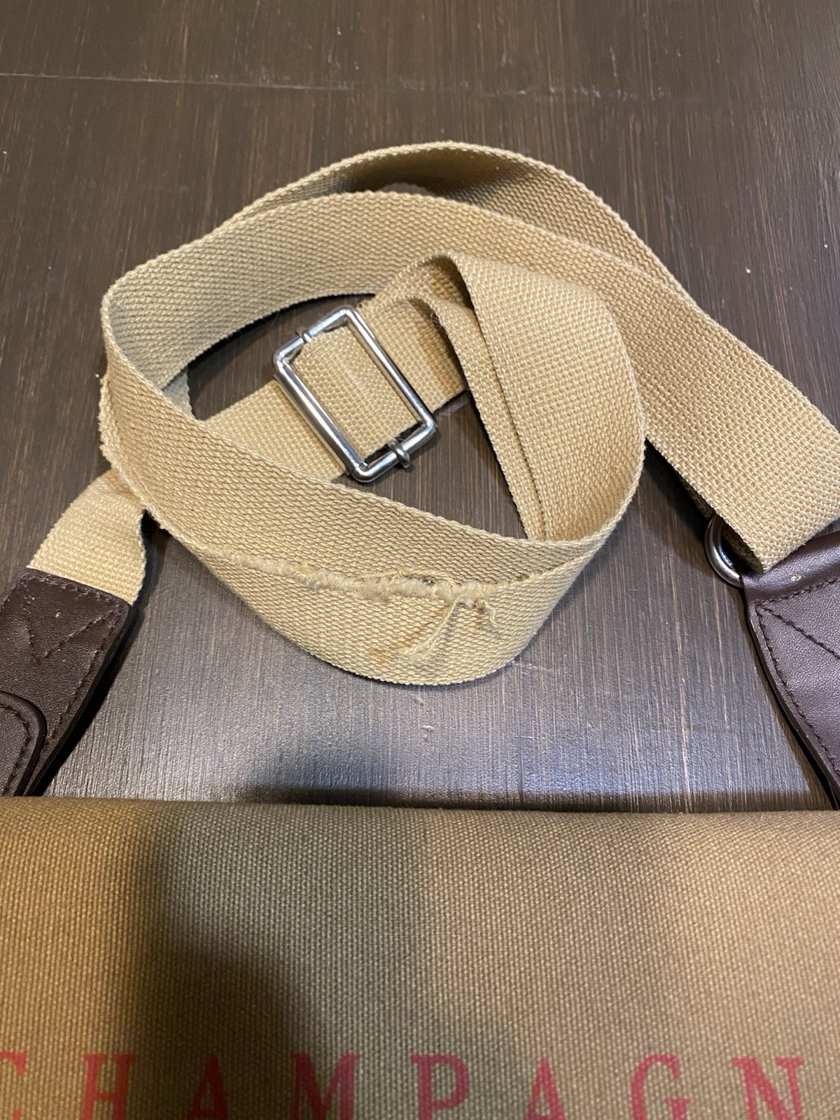 G.H. Mumm Champagne Canvas and Leather Expedition Kit By Bill Amberg