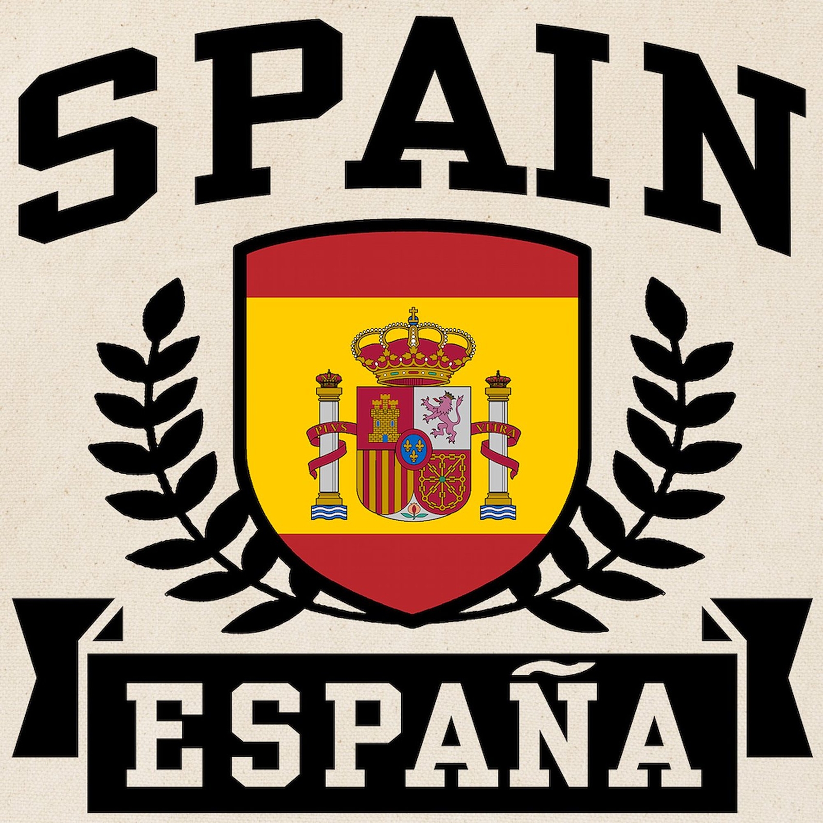 CafePress Spain Espana Natural Canvas Tote Bag, Cloth Shopping Bag (438931293)