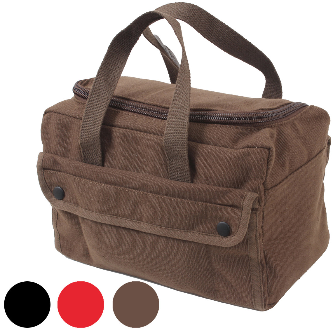 Rothco Canvas Tool Carry Bag U Shaped Zipper Easy Open Mechanics with Handles