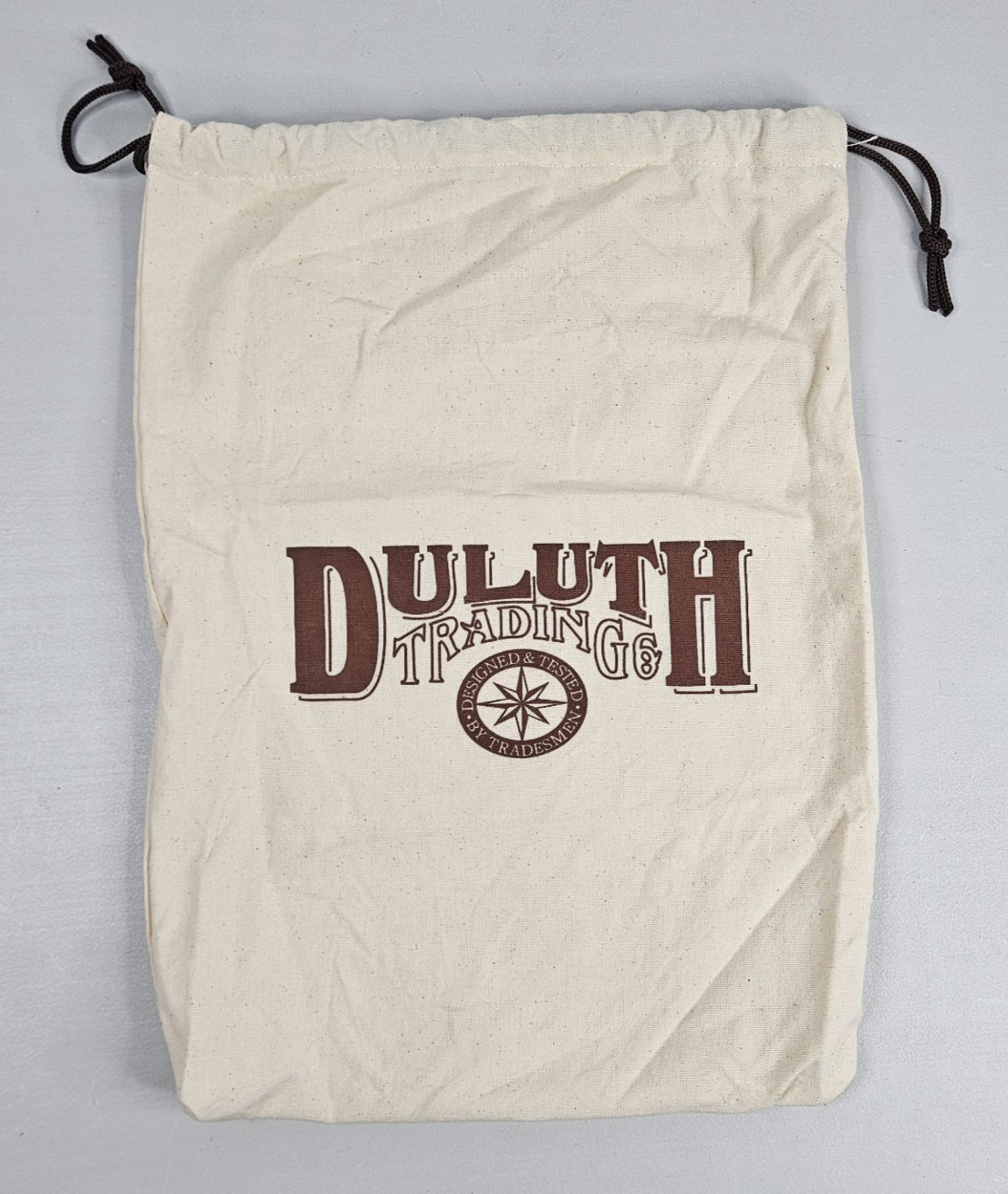 3x Duluth Trading Company Cotton Canvas Drawstring Laundry Tote Bag
