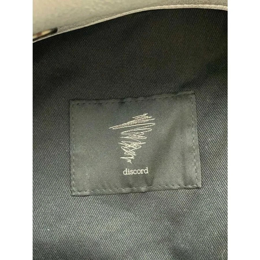 discord Yohji Yamamoto Leather Shoulder Bag Silver DY-I38-717