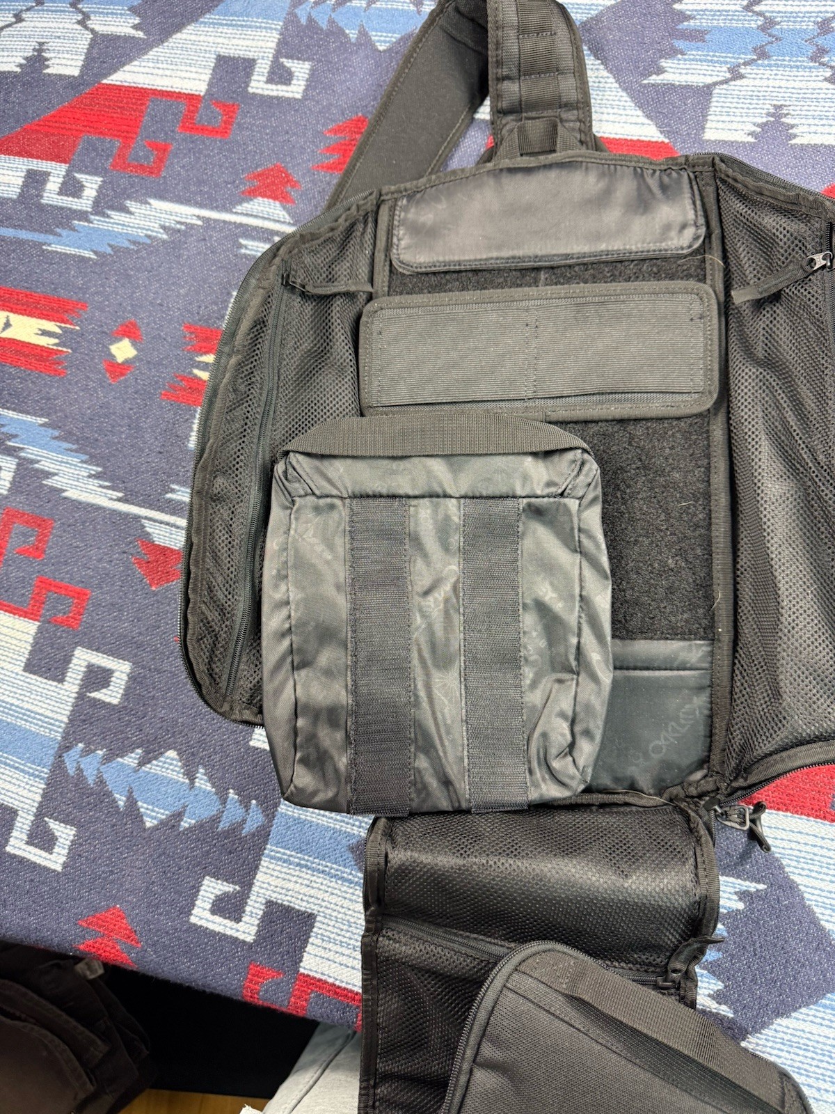 Vtg Y2K Oakley Sling Tactical Software Pilot Shoulder Messenger Bag Backpack
