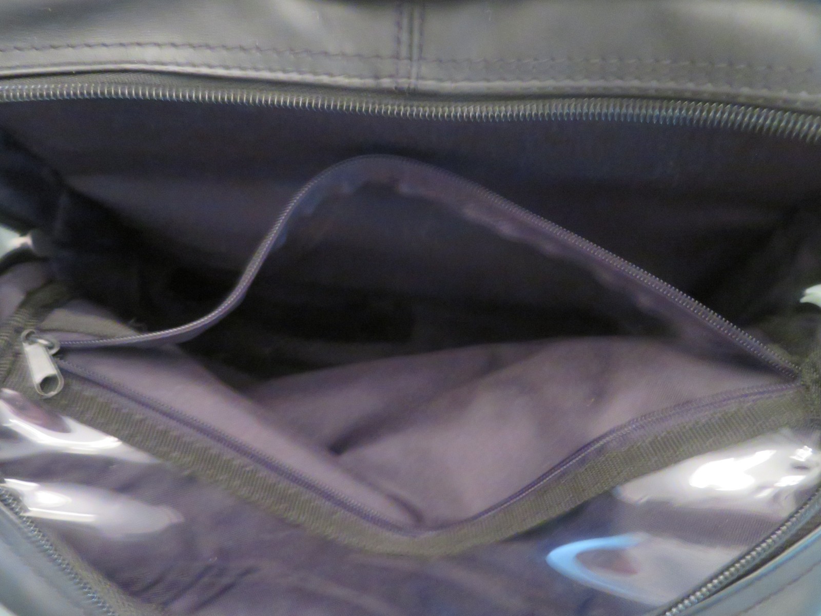 LEEDS Black Genuine Leather Duffel Bag Carry on Travel Gym Weekender 19”