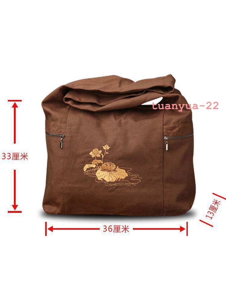 China Buddhist Supplies Monk Pack Shoulder Bag Cotton Canvas Buddha Bags 1pcs