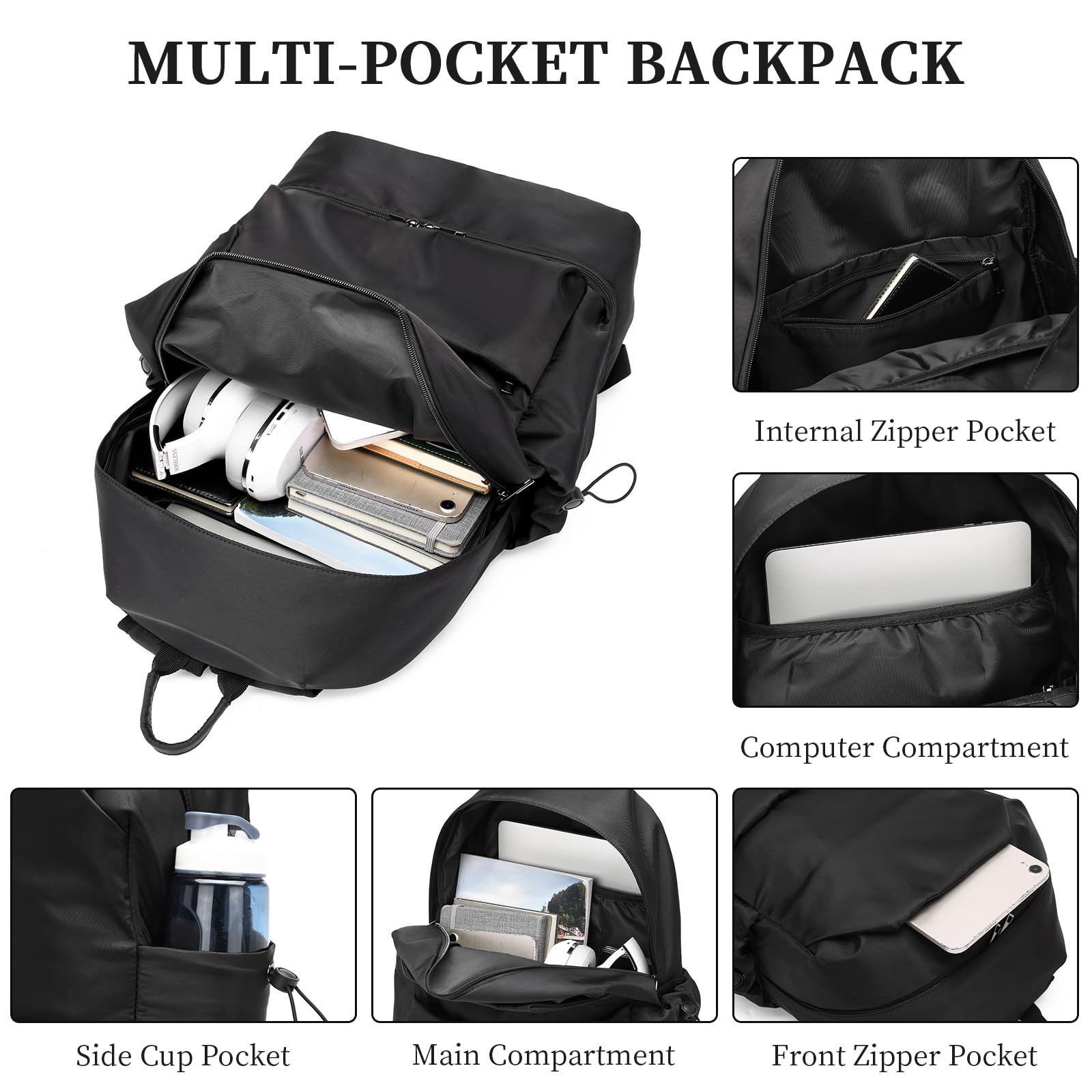 Gym Backpack for Men,Waterproof Travel Backpack With Shoe Compartment Lightwe…