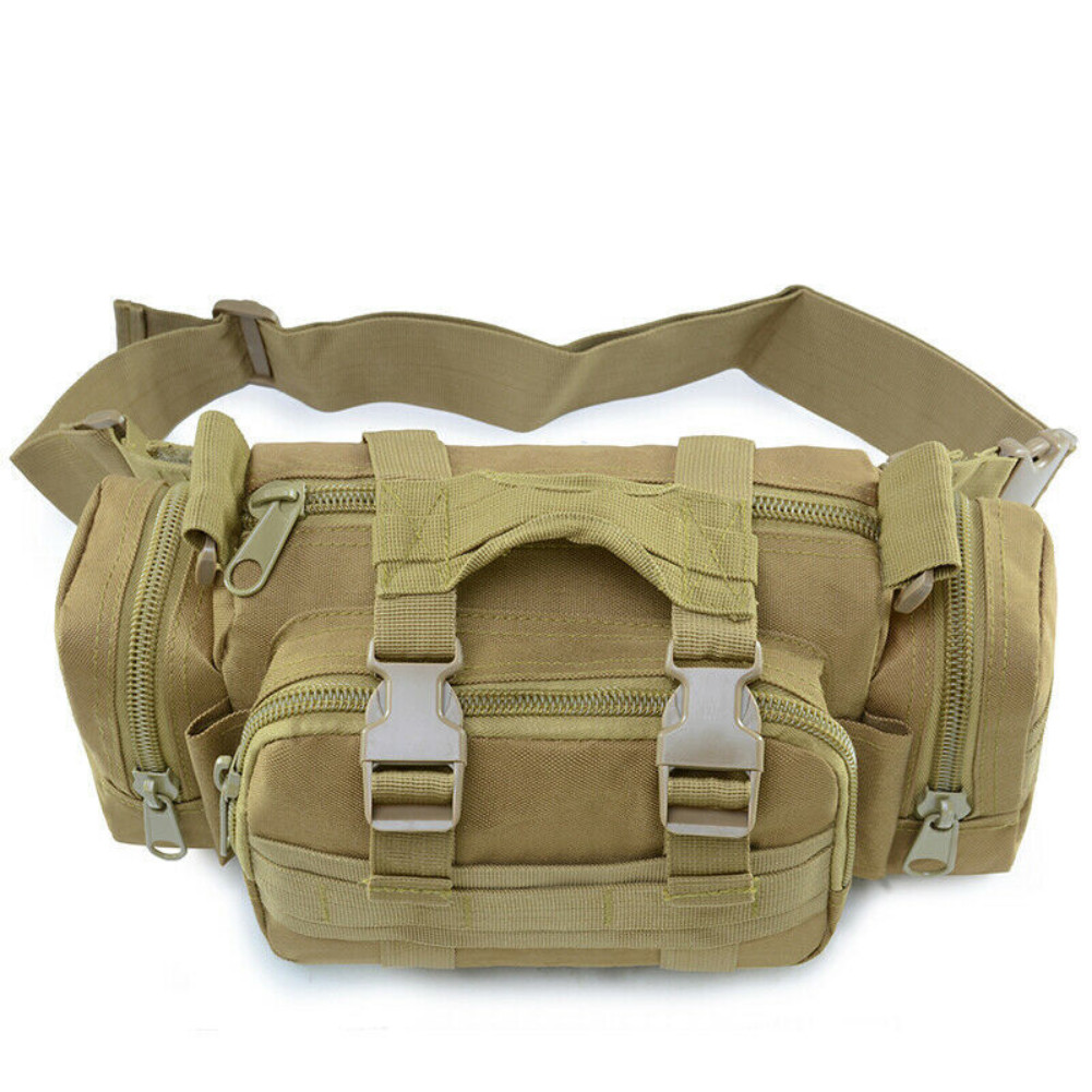 Tactical Military Chest Fanny Shoulder Waist Bag Hunting Bike Molle Camping Pack