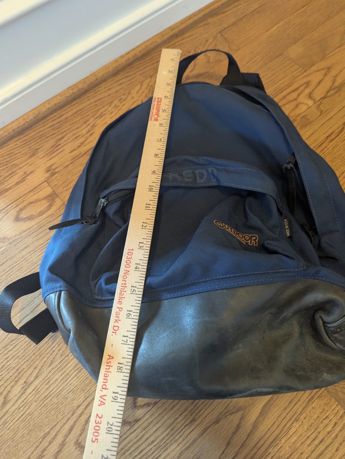 Vintage Outdoor Products Seamlock Shoulder Strap Made In USA Backpack Navy Blue