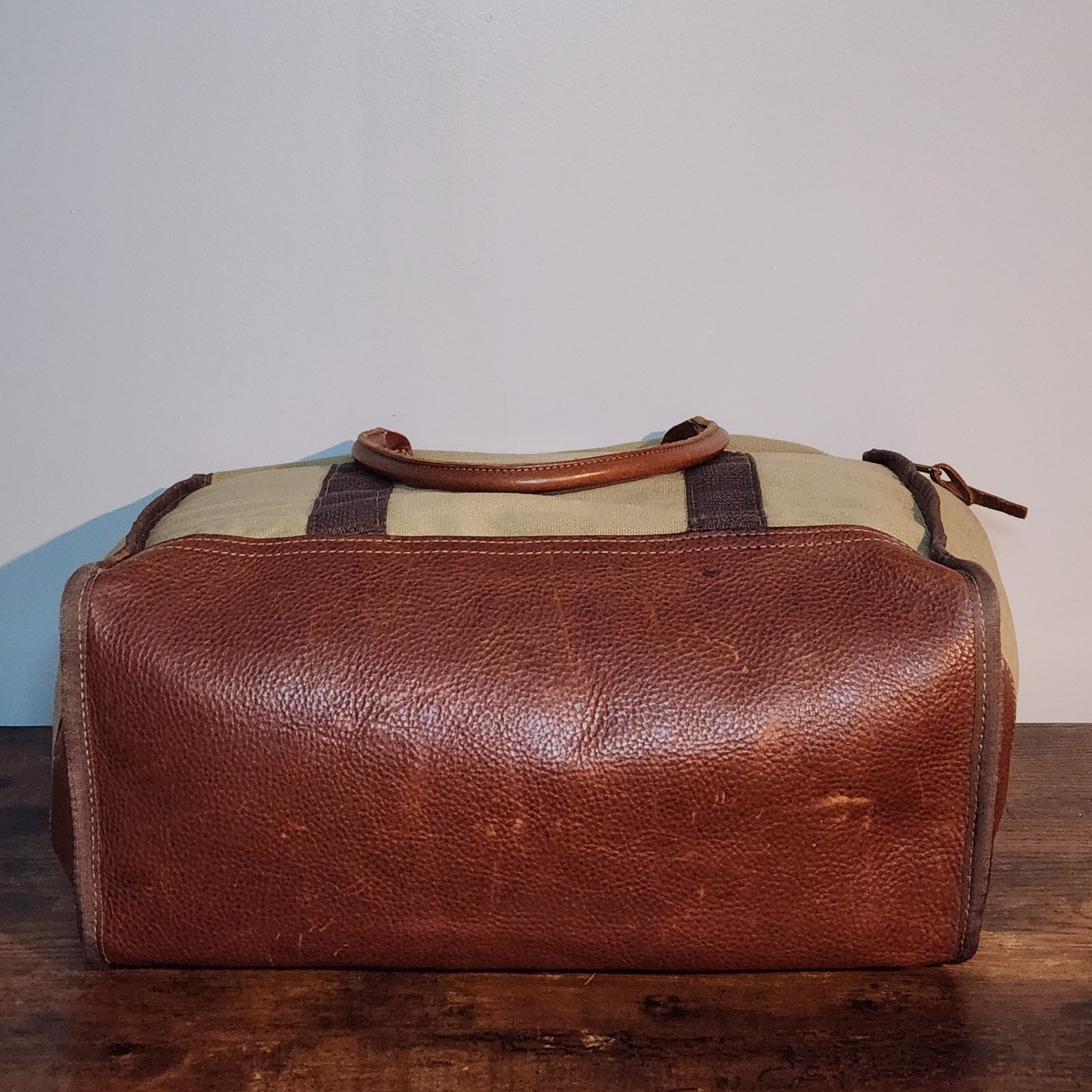 Vintage Orvis Canvas & Leather Tote Bag – Outdoor Field Carryall – USA