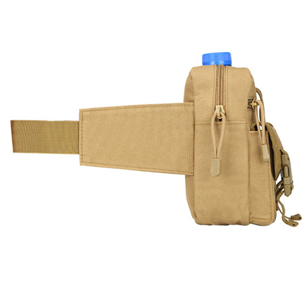 Tactical Waist Bag With Detachable Water Bottle Holder Pocket Bag Travel Bag