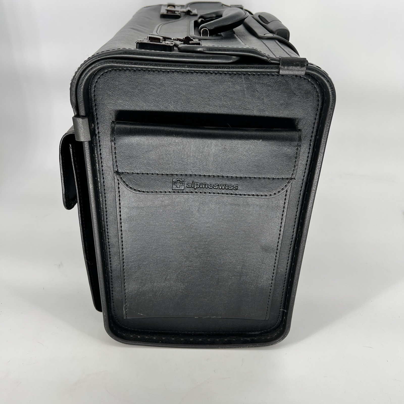 Alpine Swiss 19 Wheeled Briefcase Rolling Case Sales Sample Pilot Lawyer Attache