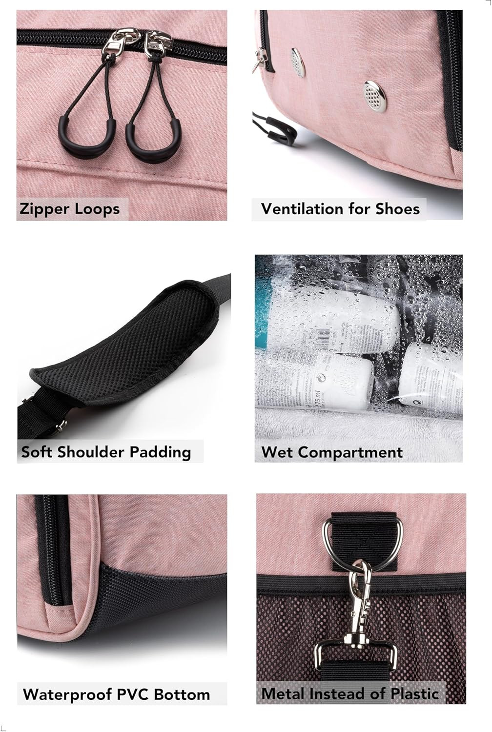 Gym Bag with Shoe & Wet Compartment for Travel, Sports & Fitness