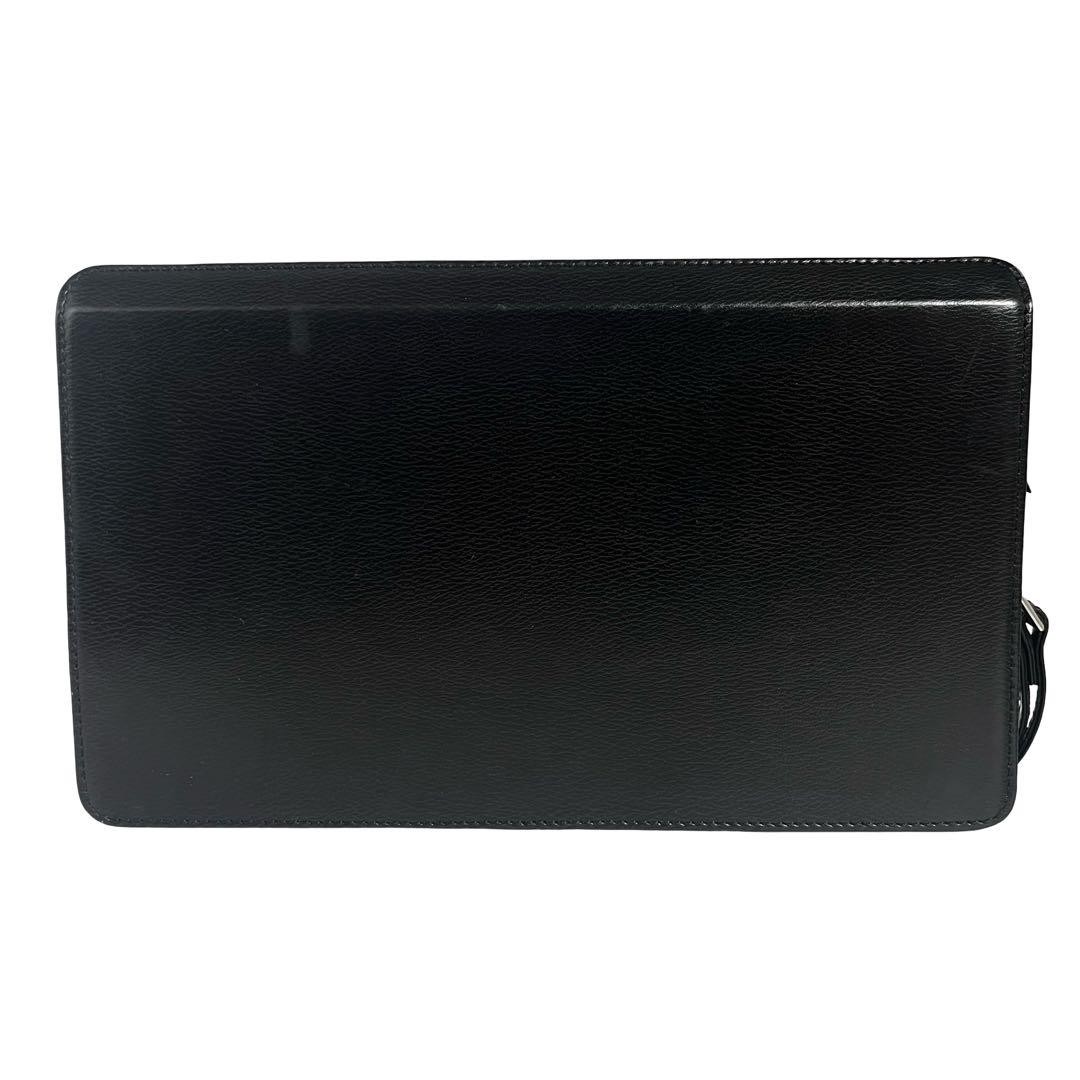 Dunhill Second Leather Clutch Bag Black 16.5x28x5cm Luxury Designer Accessory