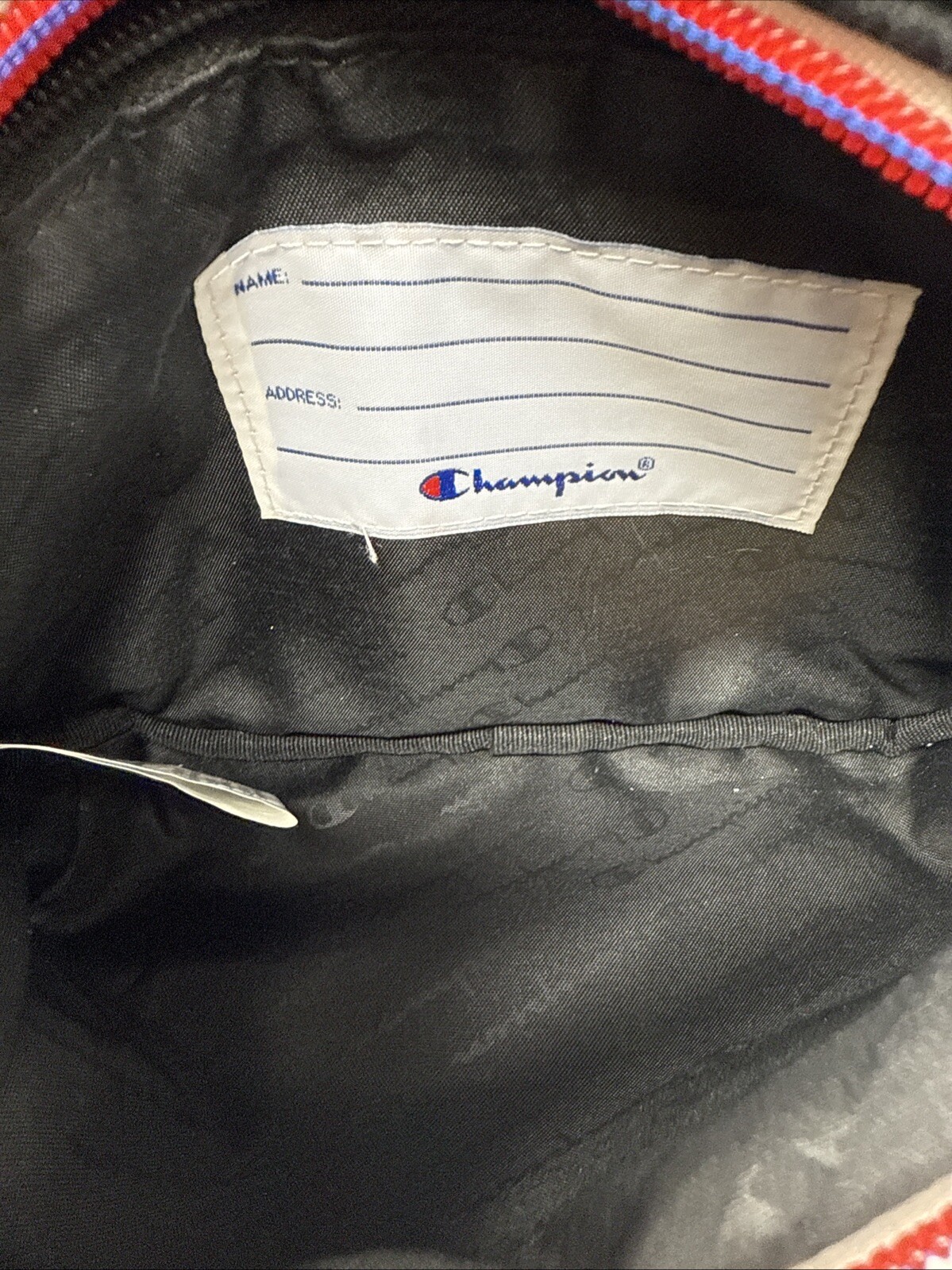 Champion Waist Shoulder Bag Adjustable Strap Belt Black Fanny Pack Neoprene