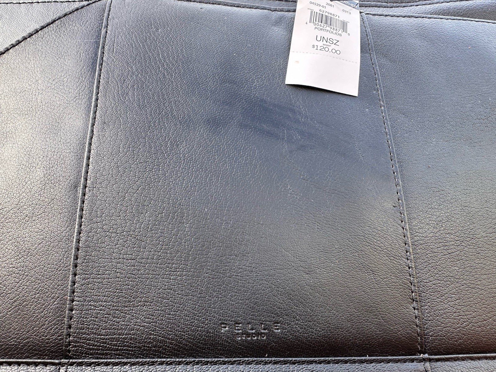 Vintage Black Wilsons Leather Pelle Studio Leather Briefcase Portfolio NWT