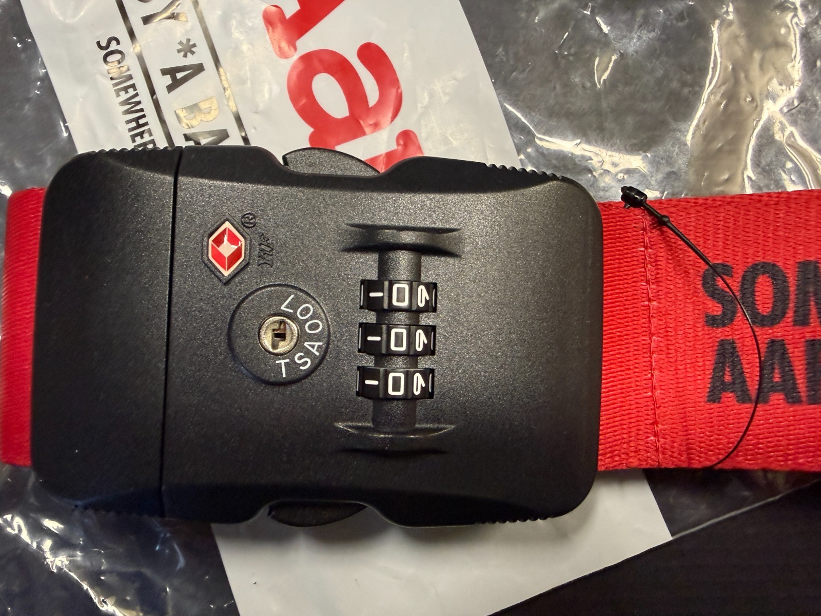 AAPE By A Bathing Ape BAPE Luggage Strap RED New in Bag w/tags