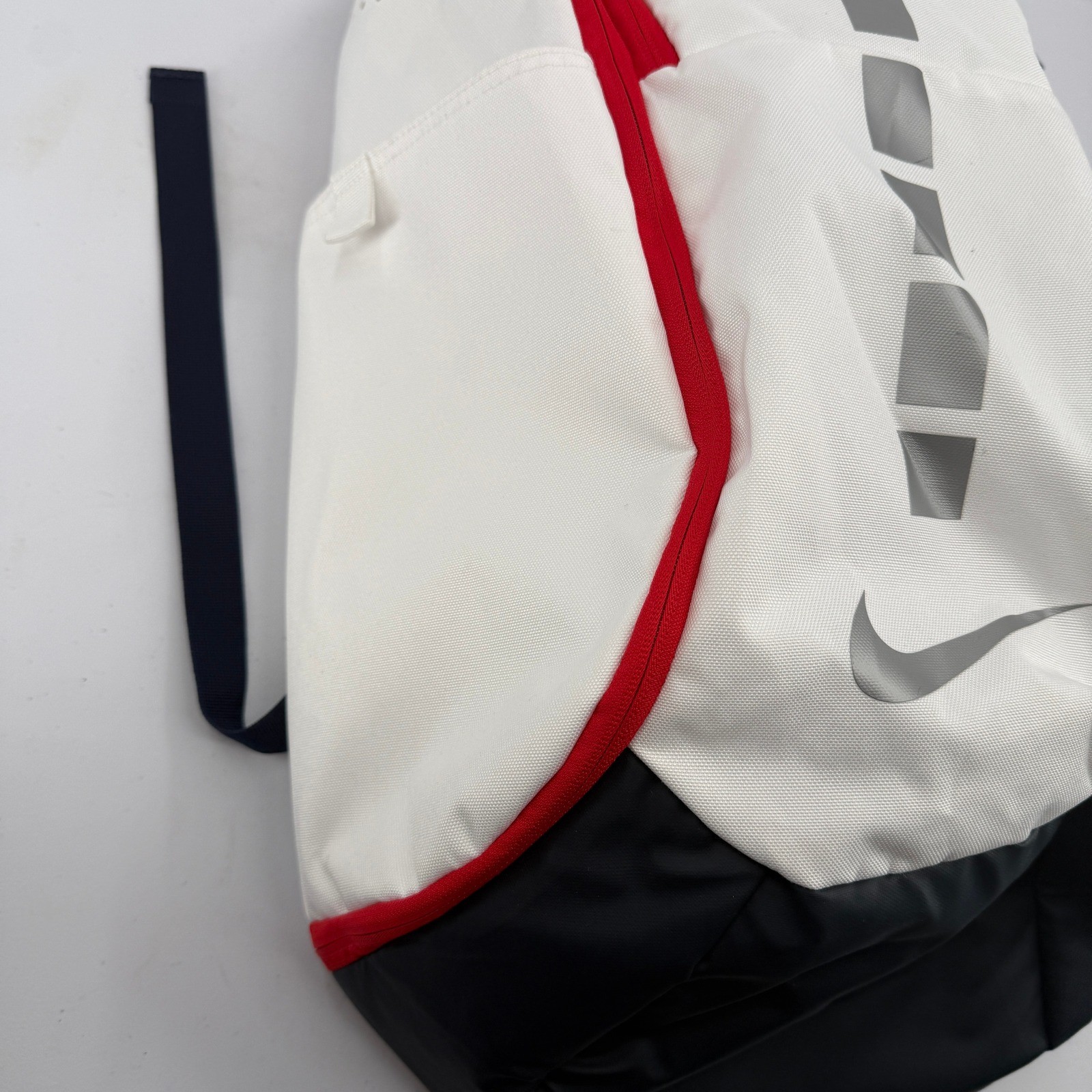 Nike Hoops Elite Pro Backpack Mens White Red BA5554 Basketball Bag