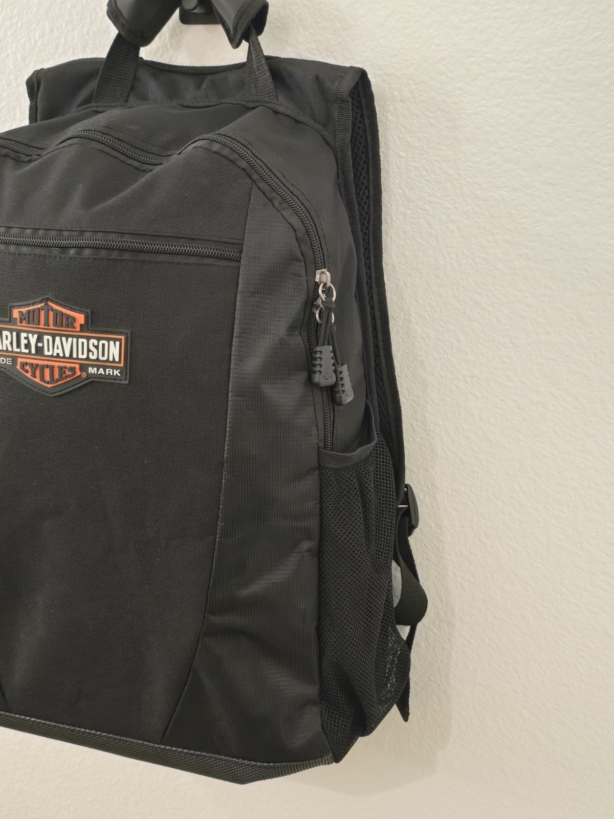 Harley Davidson Backpack Travel Tech Organizer Wallet 12″ / 9″ Lot In Black