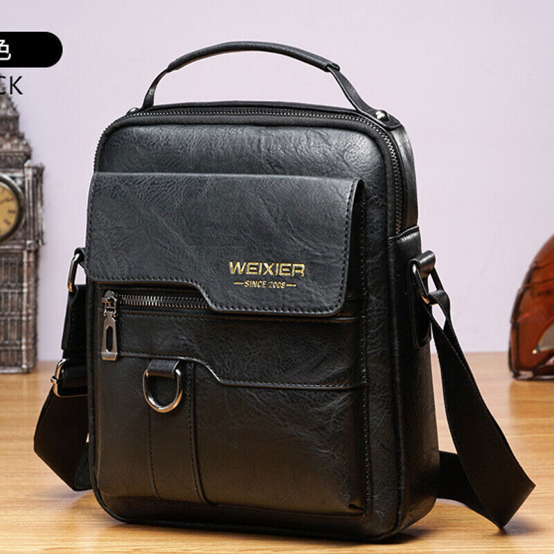 Men’s Shoulder Messenger Bag Business Leather Handbag Outdoor Sport Bag Fashion