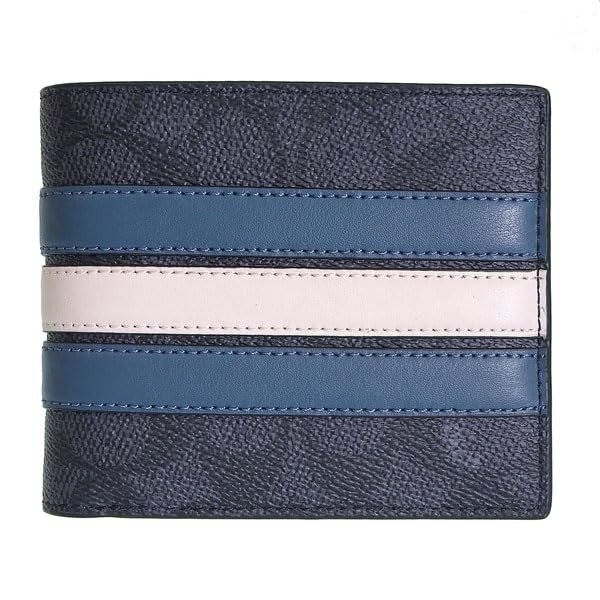 [COACH] Men’s Bi-fold Wallet Compact Outlet Brand Billfold No Coin Pocket