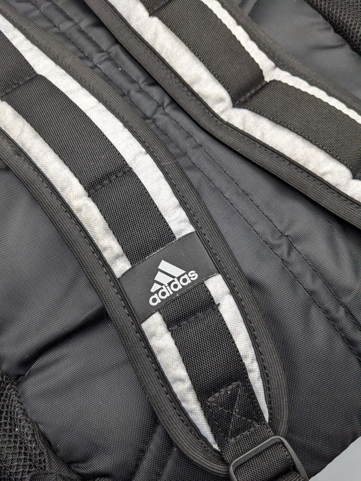 Adidas Backpack Load Spring Gray Black Multi-Pocket School Sports Lightweight