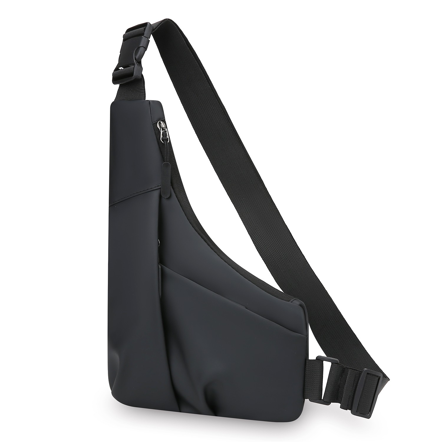 Anti Theft Close Fitting Chest Bag Men’s Triangle Bag Crossbody Sports Sling Bag