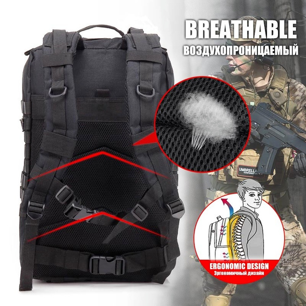 30L Tactical Backpack Large Army 3 Day Assault Pack Molle Bugout Bag Rucksack US