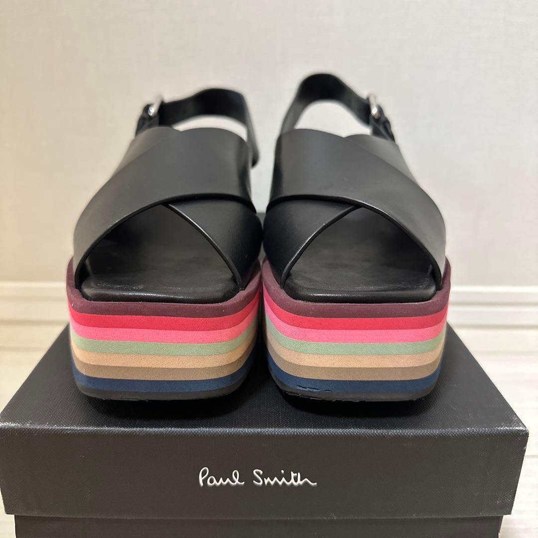 Paul Smith Cross Band Sandals Black/Multicolor