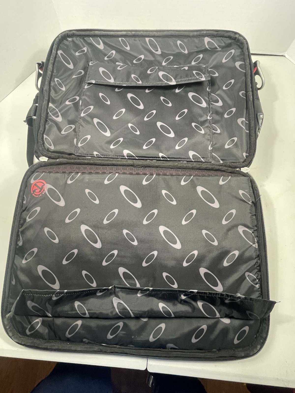 Oakley Tactical Field Gear Messenger Bag Black Hardshell Utility Commuter Laptop
