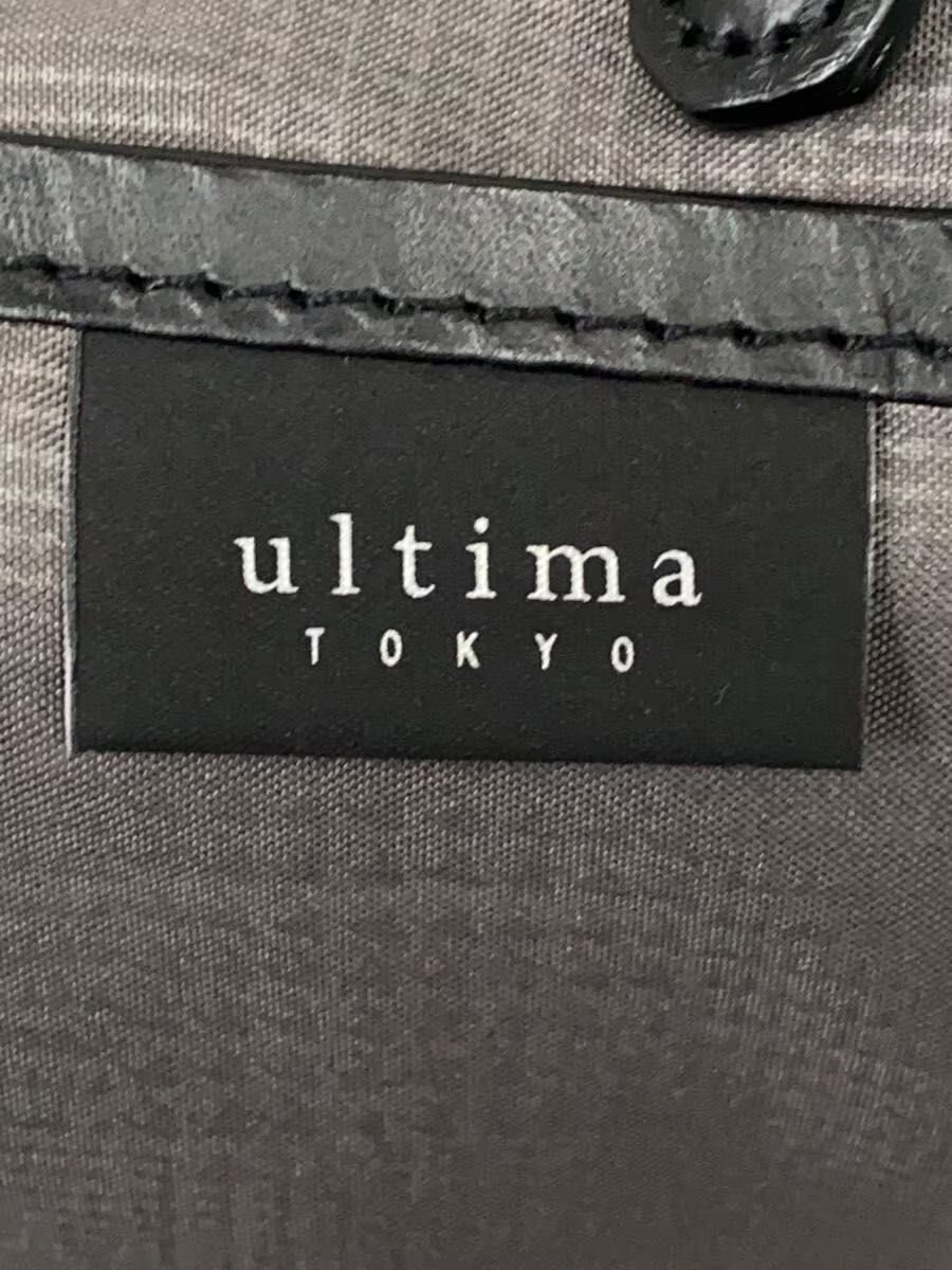 ultima TOKYO Shoulder Bag Leather Black Solid Color